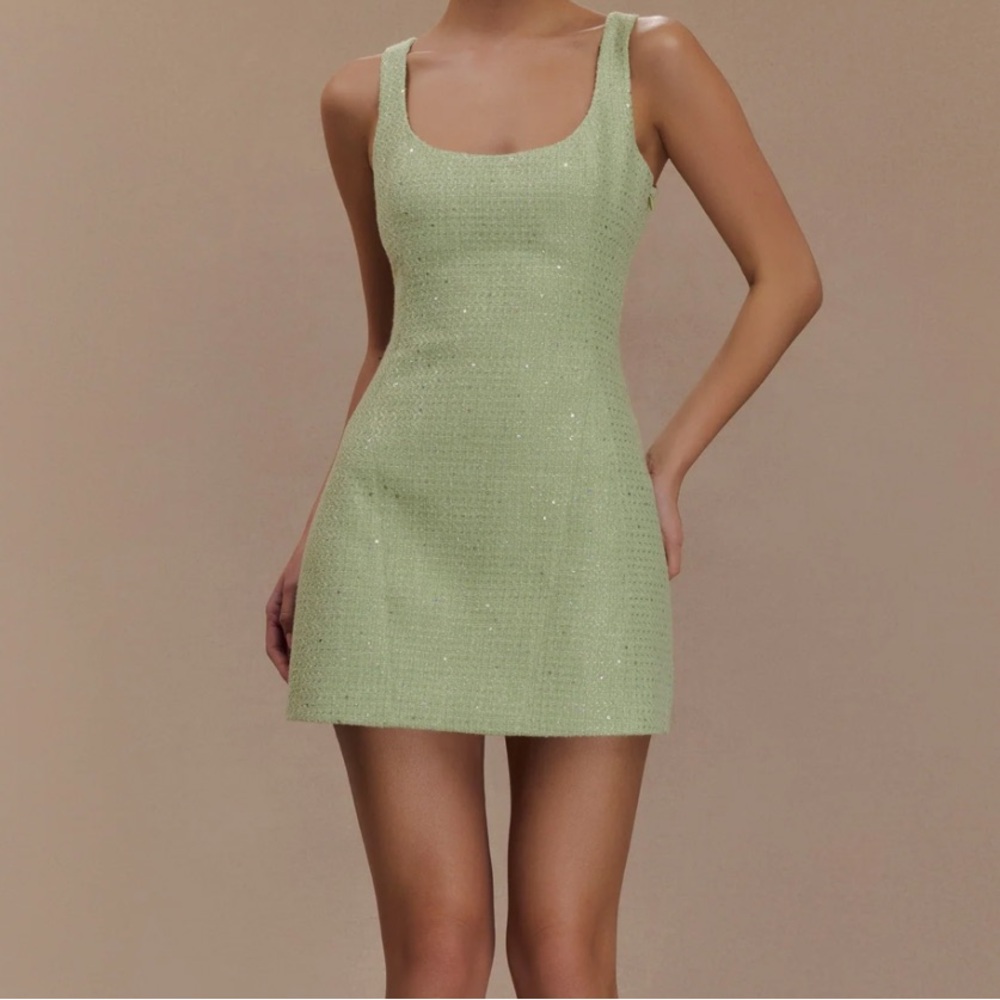 Meshki tweed minidress